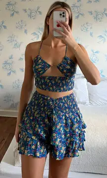 Rays For Days Blue Floral Matching Set