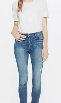 MOTHER The Stunner Ankle Fray Jeans 28 layered boho staple techwear streetwer