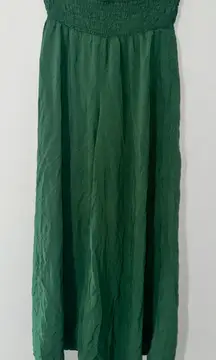 Vince Camuto Women's‎ Green Smocked Waist Wide Leg Palazzo Pants Size S