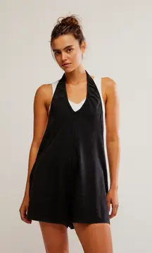 Free People Hot Shot Halter Romper