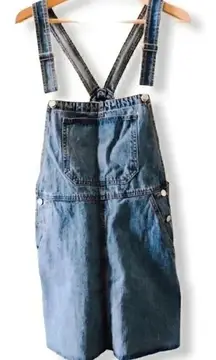 Bershka Blue  Denim Jeans Overall Mini Skirt, Size M