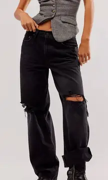 Levi’s Baggy Dad Jean Rake it Up Dark Wash Black Size 26