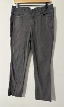LL BEAN WOMENS GREY FAVORITE FIT STRAIGHT LEG PANTS SIZE 10 PETITE‎