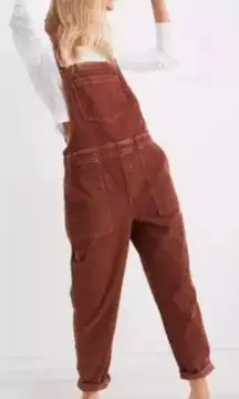 Aerie Brown Corduroy Overalls