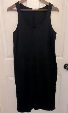 GAP Women's Black Sleeveless Scoop Neck Casual Midi Dress Size M