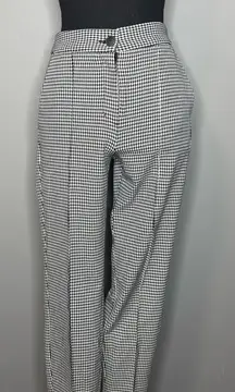 Express Black and White Houndstooth Pantsuit