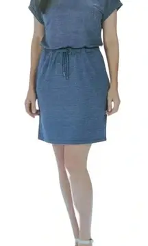 Hilary Radley Short Sleeve Dress Tie Waist Blue Stripe Women‎ Plus Size XXL NWT