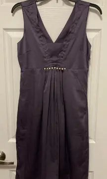 Vero Moda Alexis Deep Purple Stud Detail Sleeveless Knee Length Dress