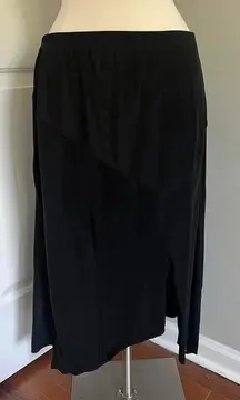 Y2K BLACK FASHION BUG ASYMMETRICAL MIDI SKIRT‎