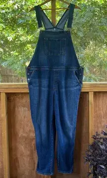 LOFT Women's Denim Overalls Medium Wash Size XL