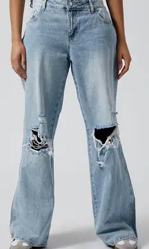 low rise baggy jeans