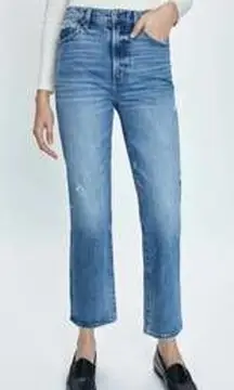 Pistola Ally High Rise Ankle Boot Cut Jeans in Central Vintage Wash Blue 27