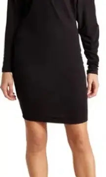 Go Couture Elegant Black One-Shoulder Dress