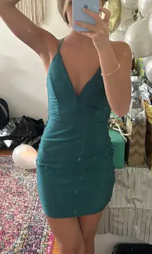 Green Shimmer Dress