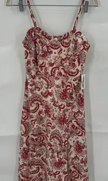 Jessica Simpson Dress Women Small‎ Ivory Floral Corset Mini Bohemian Preppy NEW