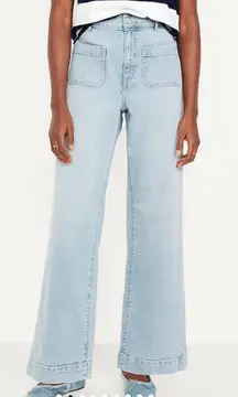 Old Navy Ultra High Rise Sky-Hi Wide Leg
