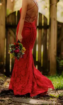 Red Prom Dress / Ball Gown