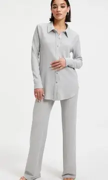 Good American | Sparkle Button Down Top