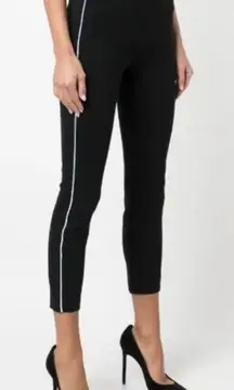 NWT Spanx The Perfect Pant Ankle Piped Skinny Classic Black Size Medium Petite‎