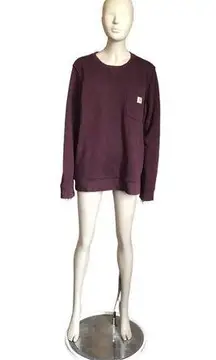 Carhartt  Purple Long Sleeve Pullover Sweater