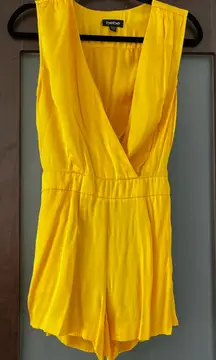 bebe Vivid Yellow jumpsuit