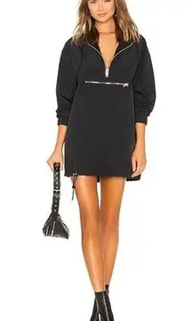 DANIELLE GUIZIO Windbreaker Hoodie Dress