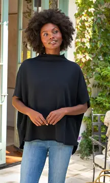 Frank & Eileen AUDREY Funnel Neck Capelet British Royal Navy OS