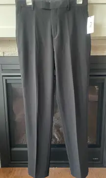 NWT calvin klein Women suit pant flat front stretch slim fit Size 20 Black