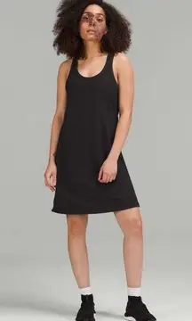 Lululemon Classic-Fit Cotton-Blend Scoop Dress Size L/XL GUC