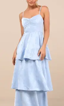 wedding dress blue flowers Ball Gown Blue Printed Floral Satin Tulle V Back Wedding Flower Girl Dress 10T---Chest=29 inches/ Waist = 28 inches/ Hollow to floor=47 inches
