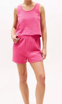 Tommy Hilfiger Waffle Texture Tank And Short Sleep Set Size Medium