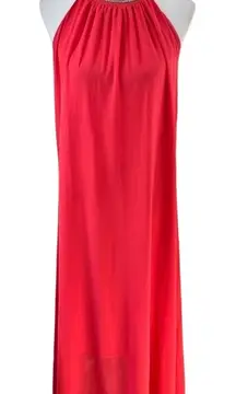 NWT Kivenst High‎ Neck Sleeveless Maxi Dress Flowing Chiffon Layers
