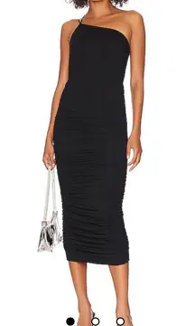 NWT Revolve  Nichola Midi Dress in Black