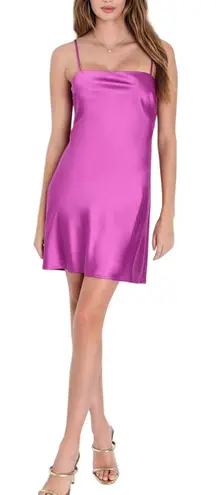 Lulus Chic Allure Purple Satin Lace