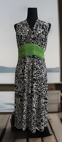 Chic Evan Picone Size 12 Halter Sleeveless Midi Dress Sexi Cottagecore