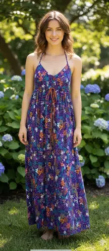 Vintage 1960s Rare Kamehameha Tiki Bombshell Hawaiian Dress 15/16 Blue Size undefined