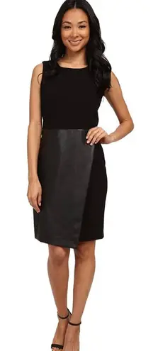 Calvin Klein Black Vegan Leather Dress