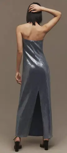 Hutch Anthropologie Strapless Sequin Dress