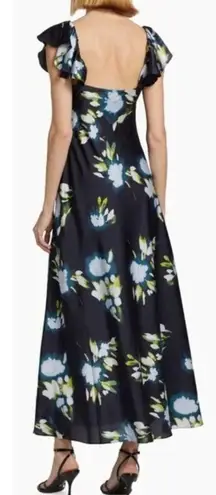 Tanya Taylor Luna Floral Gathered Maxi Dress Size 0