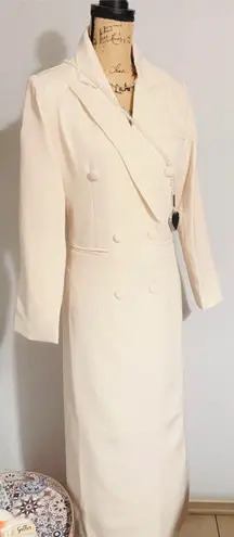 Double Breasted Blazer Coat NWOT Tan Size M