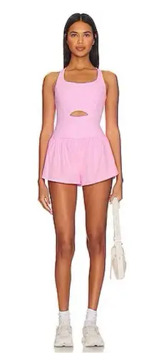 Free People Movement Righteous Runsie Summer Lovin Pink/Rose XS