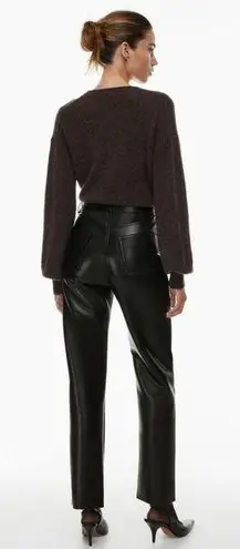 Aritzia  Wilfred The Melina Pants in Black Vegan Leather sz 2