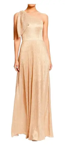 Dress the Population Anthro Dress The Population Savannah Sequin One Shoulder Rose Gold Dress XS NWT