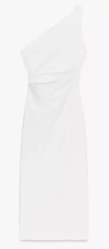 ZARA  ASYMMETRIC MIDI DRESS