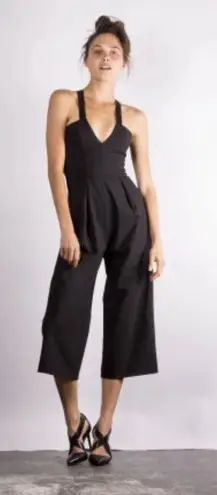 Dion Lee Tux black crepe playsuit romper jumpsuit size US 6 small