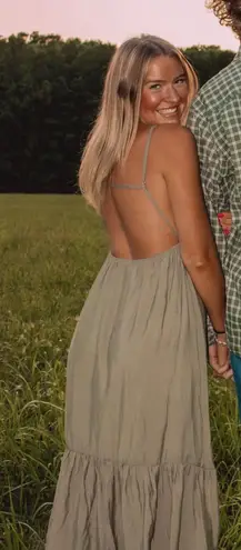 Boutique green maxi dress