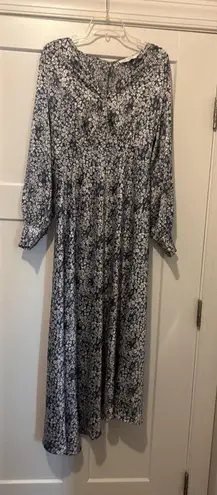 Floret Studios Blue Floral Long Sleeve Bias A