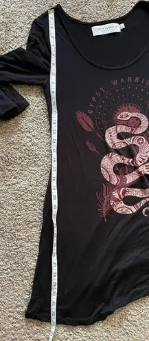 Gypsy Warrior Woman’s Casual Dress With Bell Sleeves and Bell Hem Size M