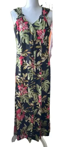 Scarlett Women Sheath Dress Maxi 10 Floral Cruisewear Resort Tropical Cottage