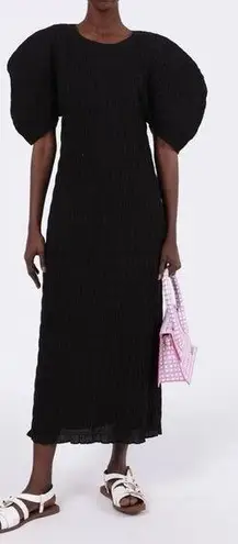 Mara Hoffman Mara Hoffman Aranza Dress in Black Gauze Popcorn Size Small